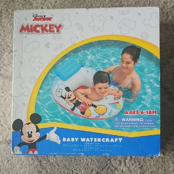 Disney Other - Disney Mickey Mouse Infant Pool Float with Blue and Yellow Accents